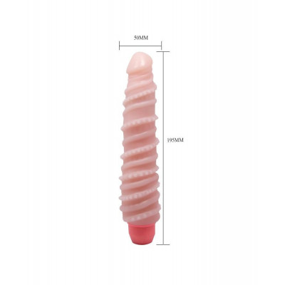 Гнущийся вибромассажер с хребтом - 19,8 см. Гнущийся вибромассажер с хребтом - 19,8 см.