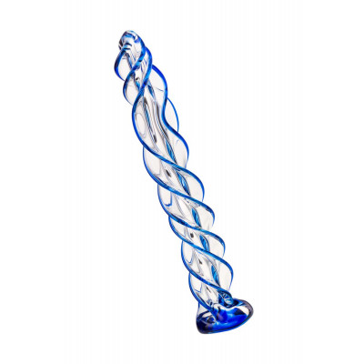 Прозрачный спиралевидный стимулятор из стекла - 18,5 см. Прозрачный спиралевидный стимулятор из стекла - 18,5 см.
