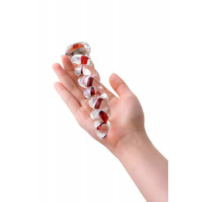 Стеклянный фаллос в виде спирали - 18 см. Стеклянный фаллос в виде спирали - 18 см.