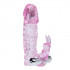 Розовая насадка на фаллос с вибрацией - 13 см. Розовая насадка на фаллос с вибрацией - 13 см.