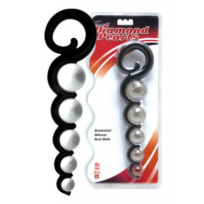 Анальная цепочка с кольцом - 25,5 см. Анальная цепочка с кольцом - 25,5 см.