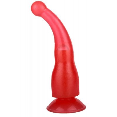 Массажер-стимулятор точки G/простаты на присоске розового цвета - 19,5 см. Массажер-стимулятор точки G/простаты на присоске розового цвета - 19,5 см.