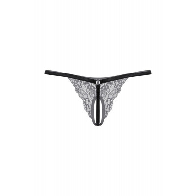 Кружевные трусики-стринг с разрезиком Кружевные трусики-стринг с разрезиком