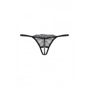 Кружевные трусики с вырезом и украшением
