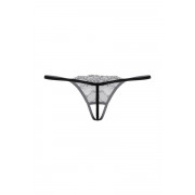 Кружевные трусики с вырезом и украшением