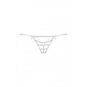 Открытые белые трусики с бантиками и украшениями