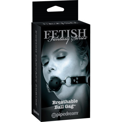 Черный кляп с дырочками Breathable Ball Gag Черный кляп с дырочками Breathable Ball Gag