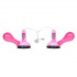 Розовые присоски-вибромассажеры для сосков Розовые присоски-вибромассажеры для сосков