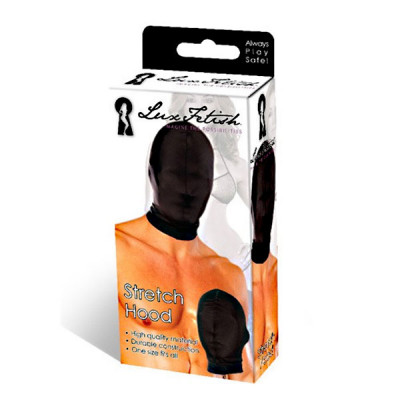 Черная глухая маска на голову Черная глухая маска на голову