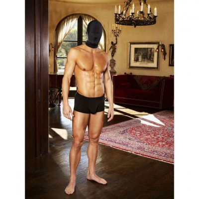 Черная глухая маска на голову Черная глухая маска на голову