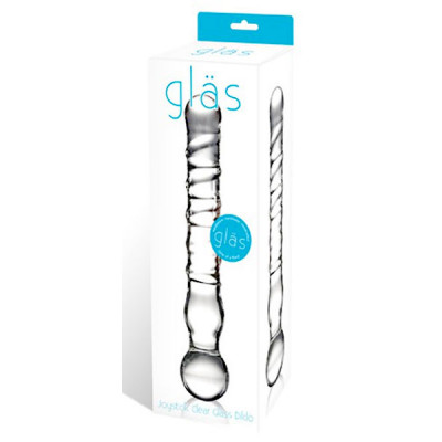 Стеклянный спиральный жезл Joystick, 20 см. Стеклянный спиральный жезл Joystick, 20 см.