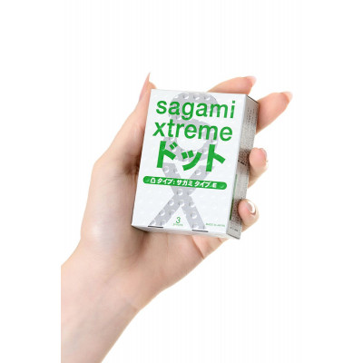 Презервативы Sagami Xtreme Type-E с точками - 3 шт. Презервативы Sagami Xtreme Type-E с точками - 3 шт.