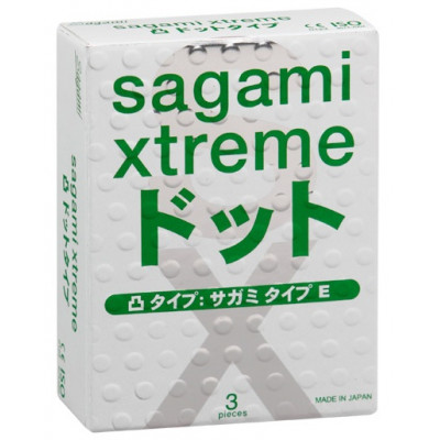 Презервативы Sagami Xtreme Type-E с точками - 3 шт. Презервативы Sagami Xtreme Type-E с точками - 3 шт.