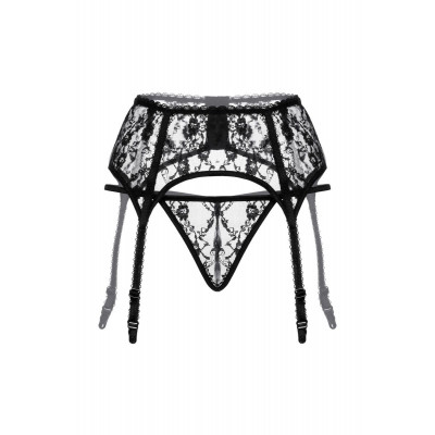 Комплект из кружевного пояса и трусиков-стринг Комплект из кружевного пояса и трусиков-стринг
