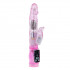 Вибратор с ротацией и со стимулятором клитора - 21 см. Вибратор с ротацией и со стимулятором клитора - 21 см.