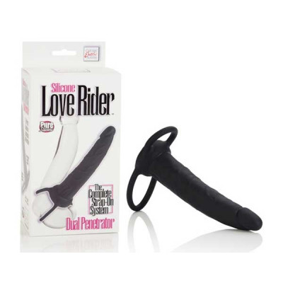 Насадка на пенис Silicone Love Rider Dual Penetrator для двойного проникновения - 14 см. Насадка на пенис Silicone Love Rider Dual Penetrator для двойного проникновения - 14 см.