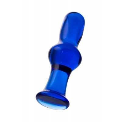 Синяя стеклянная анальная втулка - 13,5 см. Синяя стеклянная анальная втулка - 13,5 см.