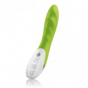 Вибратор Mystim цвета лайма Sassy Simon - 27 см.