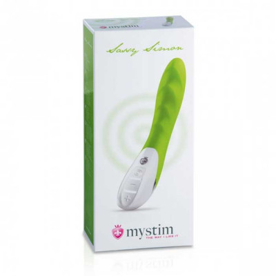 Вибратор Mystim цвета лайма Sassy Simon - 27 см. Вибратор Mystim цвета лайма Sassy Simon - 27 см.