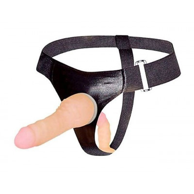 Страпон с вагинальной пробкой - 16,5 см. Страпон с вагинальной пробкой - 16,5 см.