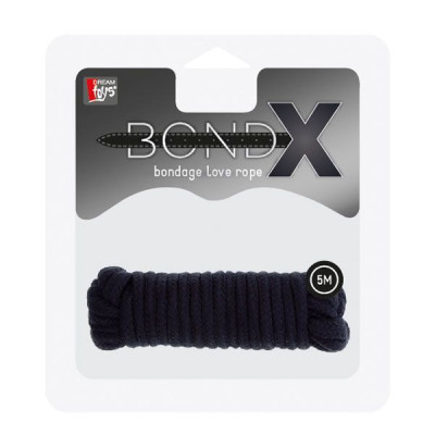 Чёрная веревка для связывания BONDX LOVE ROPE - 5 м. Чёрная веревка для связывания BONDX LOVE ROPE - 5 м.