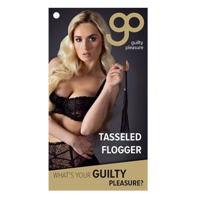 Черный флоггер WHIP - 39,5 см. Черный флоггер WHIP - 39,5 см.