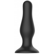 Черная анальная пробка Self Penetrating Butt Plug № 67 - 12,7 см.