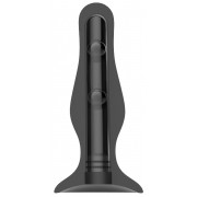Черная анальная пробка Self Penetrating Butt Plug № 67 - 12,7 см.