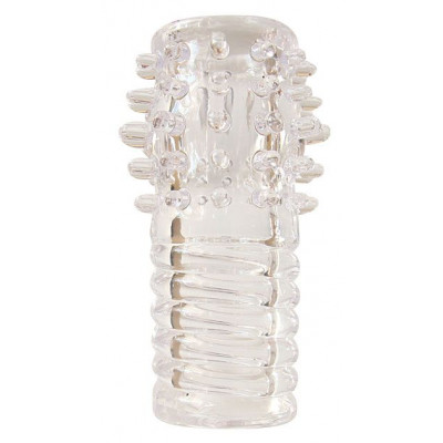 Прозрачная насадка на фаллос - 10 см. Прозрачная насадка на фаллос - 10 см.