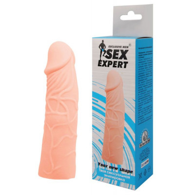 Закрытая телесная насадка-фаллос - 17 см. Закрытая телесная насадка-фаллос - 17 см.