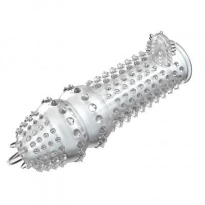 Закрытая прозрачная насадка Crystal sleeve - 12,8 см. Закрытая прозрачная насадка Crystal sleeve - 12,8 см.