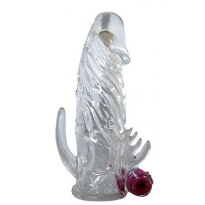 Закрытая прозрачная вибронасадка на пенис Crystal Sleeve Vibe - 12 см. Закрытая прозрачная вибронасадка на пенис Crystal Sleeve Vibe - 12 см.