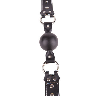 Кляп-шар на ремешках из натуральной кожи Кляп-шар на ремешках из натуральной кожи