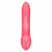 Коралловый вибратор San Francisco Sweetheart с функцией движения пальчика