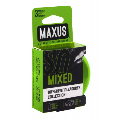 Презервативы в железном кейсе MAXUS Mixed - 3 шт. Презервативы в железном кейсе MAXUS Mixed - 3 шт.