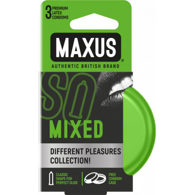 Презервативы в железном кейсе MAXUS Mixed - 3 шт. Презервативы в железном кейсе MAXUS Mixed - 3 шт.