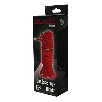 Красная веревка DELUXE BONDAGE ROPE - 10 м. Красная веревка DELUXE BONDAGE ROPE - 10 м.