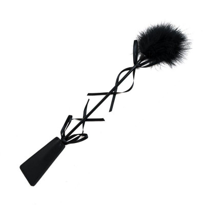 Стек с чёрной пуховкой - 45 см. Стек с чёрной пуховкой - 45 см.