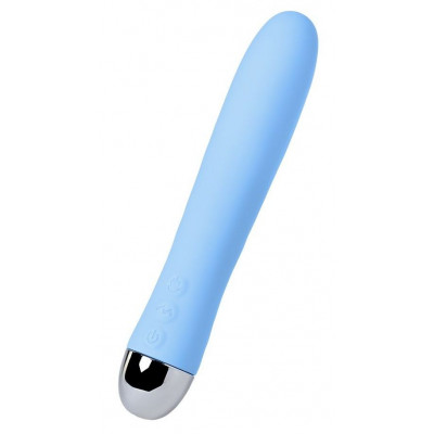 Голубой силиконовый вибратор с функцией нагрева и пульсирующими шариками FAHRENHEIT - 19 см. Голубой силиконовый вибратор с функцией нагрева и пульсирующими шариками FAHRENHEIT - 19 см.