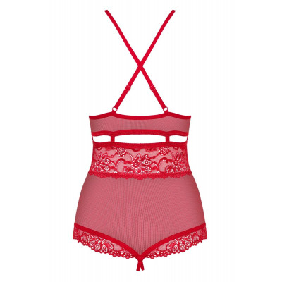 Изящное кружевное боди с интимным доступом Изящное кружевное боди с интимным доступом