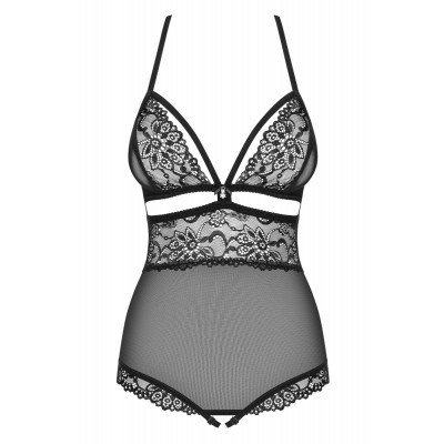 Изящное кружевное боди с интимным доступом Изящное кружевное боди с интимным доступом