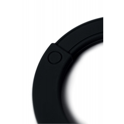 Черные силиконовые наручники A-Toys без ключа Черные силиконовые наручники A-Toys без ключа