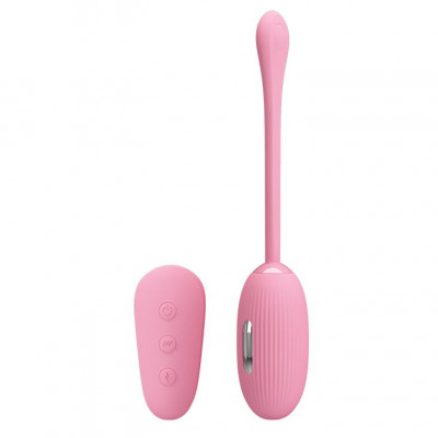 Нежно-розовое виброяйцо с функцией электростимуляции Shock Fun Нежно-розовое виброяйцо с функцией электростимуляции Shock Fun