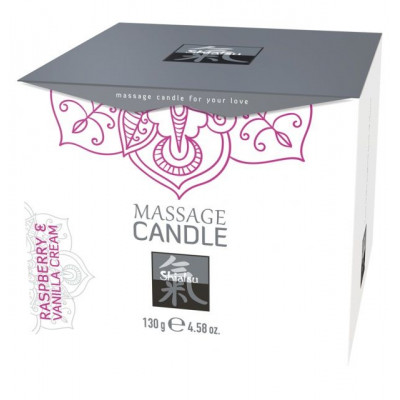 Массажная свеча с ароматом малины и ванильного крема - 130 гр. Массажная свеча с ароматом малины и ванильного крема - 130 гр.