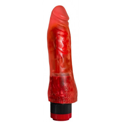 Красный реалистичный вибратор №3 - 17 см. Красный реалистичный вибратор №3 - 17 см.