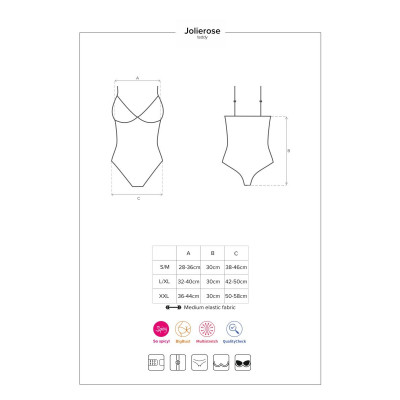 Изящное кружевное боди Jolierose Изящное кружевное боди Jolierose