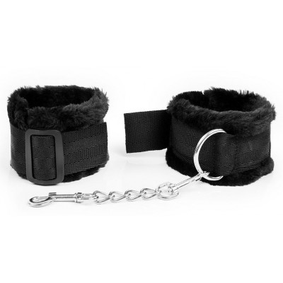 Черные оковы на регулируемых пряжках Черные оковы на регулируемых пряжках