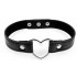 Черный ошейник с сердечком Черный ошейник с сердечком
