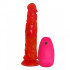 Розовый вибромассажер с проводным пультом №9 - 19,5 см. Розовый вибромассажер с проводным пультом №9 - 19,5 см.