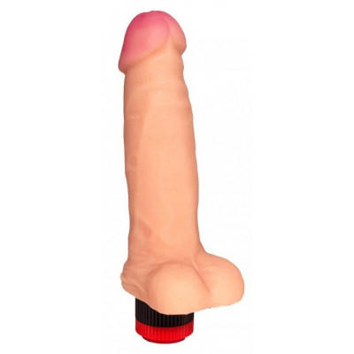 Телесный реалистичный вибратор №71 - 17,5 см. Телесный реалистичный вибратор №71 - 17,5 см.